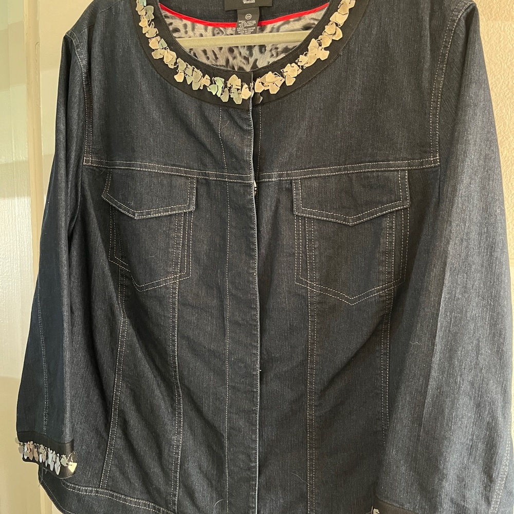 Focus 2000 Black Jacket with Silver Embellishments